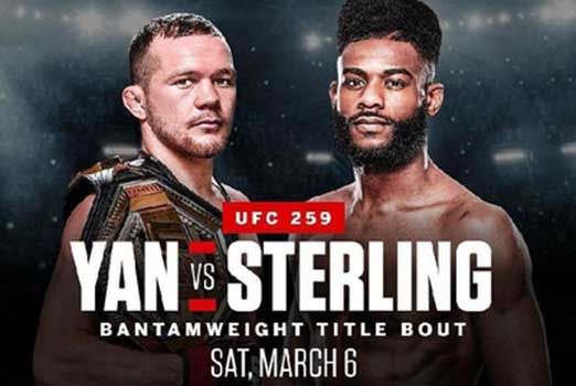 Бой Петр Ян vs. Алджамейн Стерлинг на турнире UFC 259